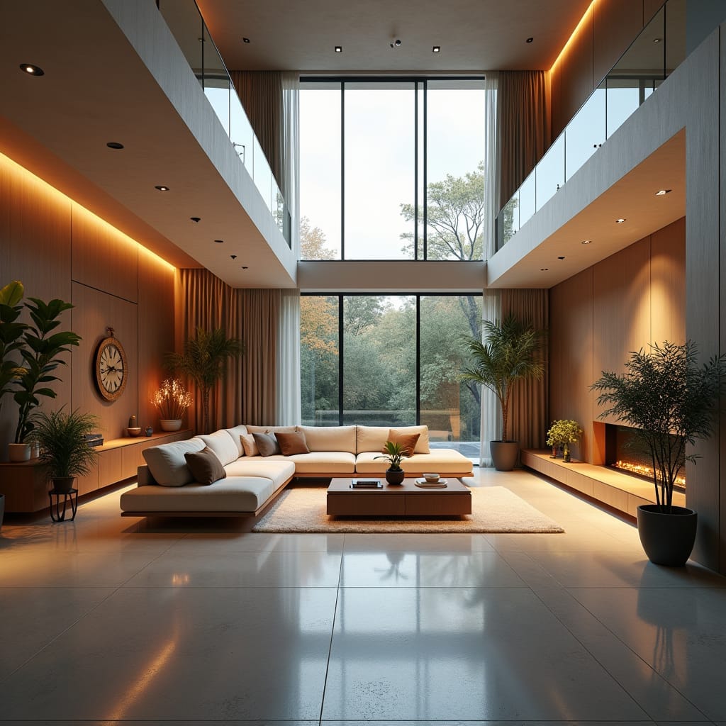 Rendered image of a Flexidential modern property, showcasing a sleek, contemporary design with clean lines and open-concept spaces. The property features adaptable interiors with multi-purpose rooms that easily transform to suit various needs—such as a living area that can double as a home office or guest space. Large floor-to-ceiling windows allow natural light to flow through, creating a bright and inviting atmosphere that emphasizes flexibility and functionality. The exterior combines minimalist architecture with sustainable materials, blending seamlessly into its surroundings. This Flexidential home embodies a forward-thinking approach to modern living, where each space is designed to evolve with its occupants.