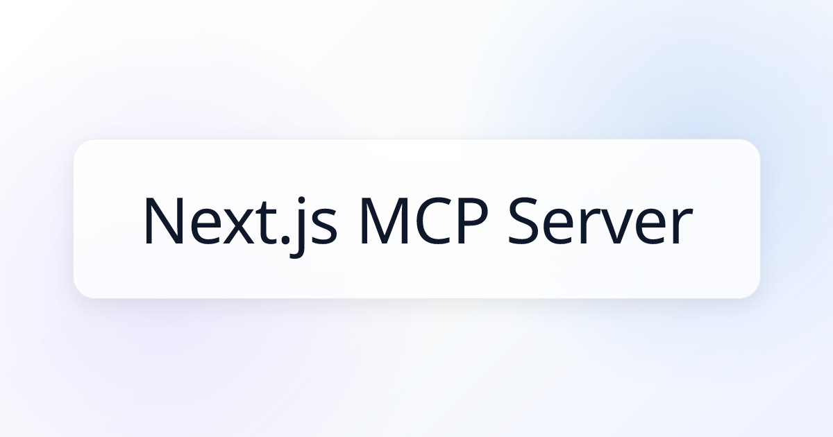Next.js MCP Server | Awesome MCP Servers Next.js MCP Server | Awesome MCP Servers