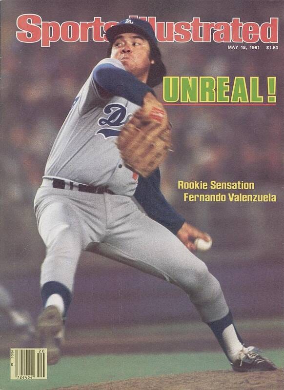 Los Angeles Dodgers Fernando Valenzuela... Sports Illustrated Cover Poster  by Sports Illustrated - Sports Illustrated Covers