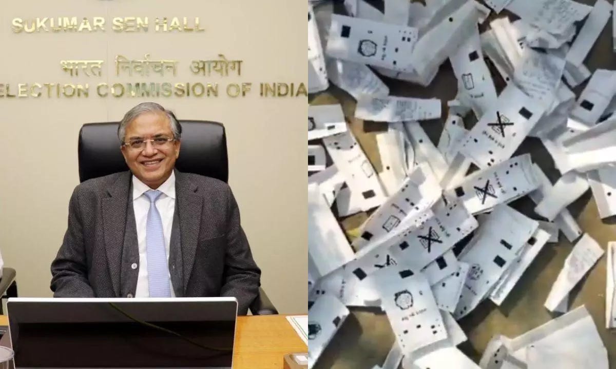 VVPAT slips found scattered in Bihar; EC claims mock-poll link, suspends  official