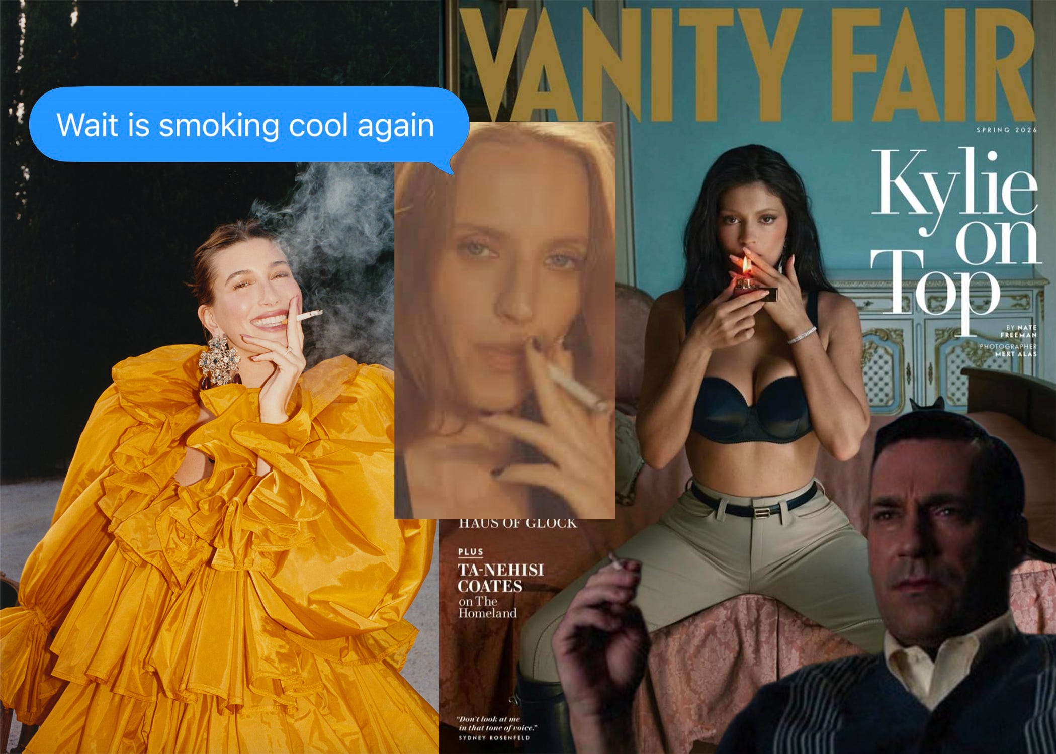 cigarette post People are smoking in fashion magazines again