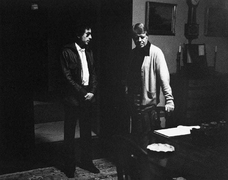 Bob Dylan & Jimmy Carter, Atlanta, GA, 1974