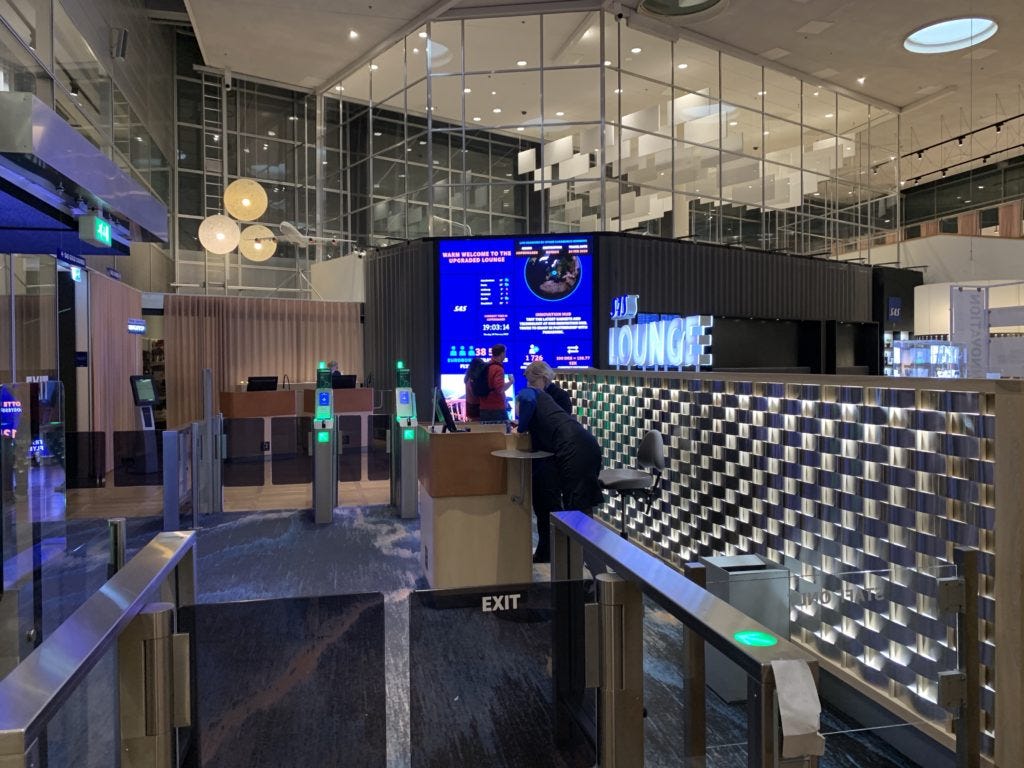 SAS Gold Lounge Copenhagen