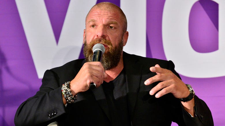 Triple H talking