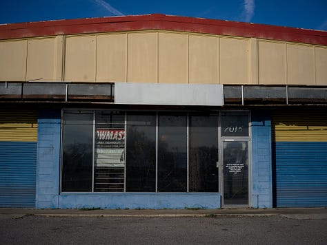 Photographs by Virginia Hoffman Photography of "Hurricane Safe" warehouse at 2015 Washington Boulevard following Hurricane Milton