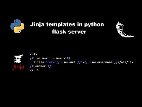 jinja templates in python flask server