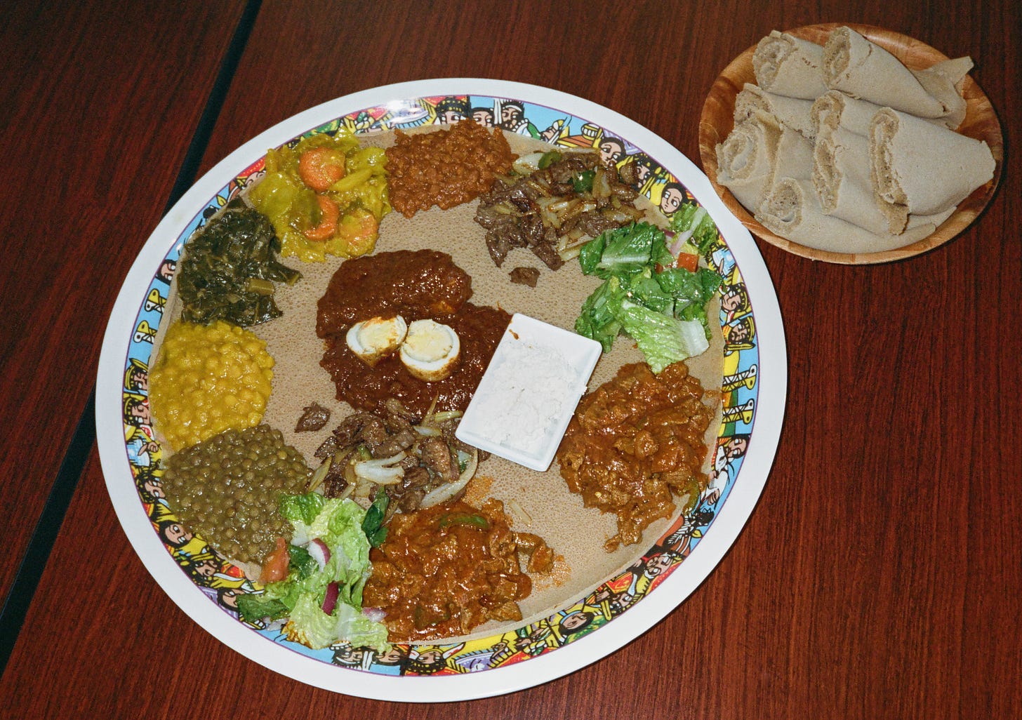 A meal at Queen of Sheba