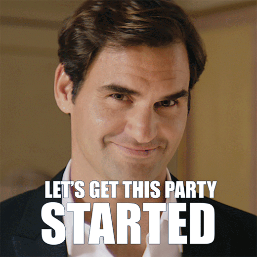 Roger Federer Party GIF by Barilla Roger Federer Party GIF by Barilla