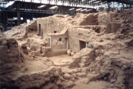 Excavation at Akrotiri