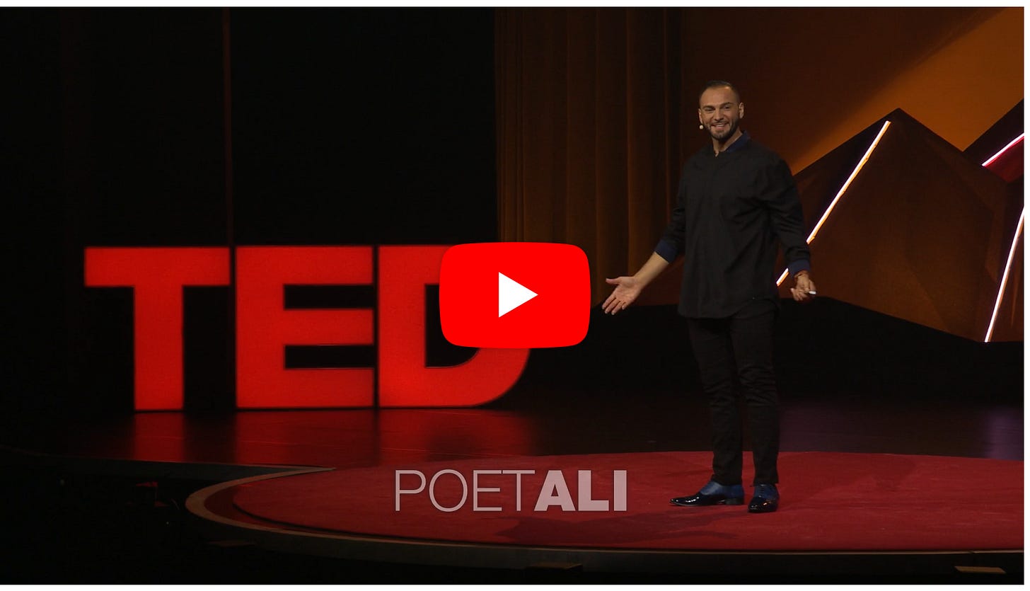 Ted Talk Poet Ali The language of being human