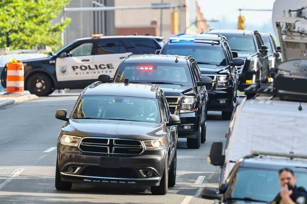 Hunter Biden's motorcade