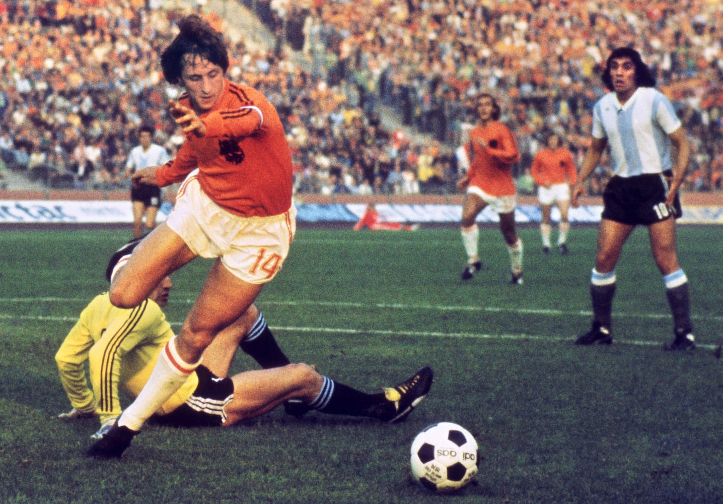 A soccer match.