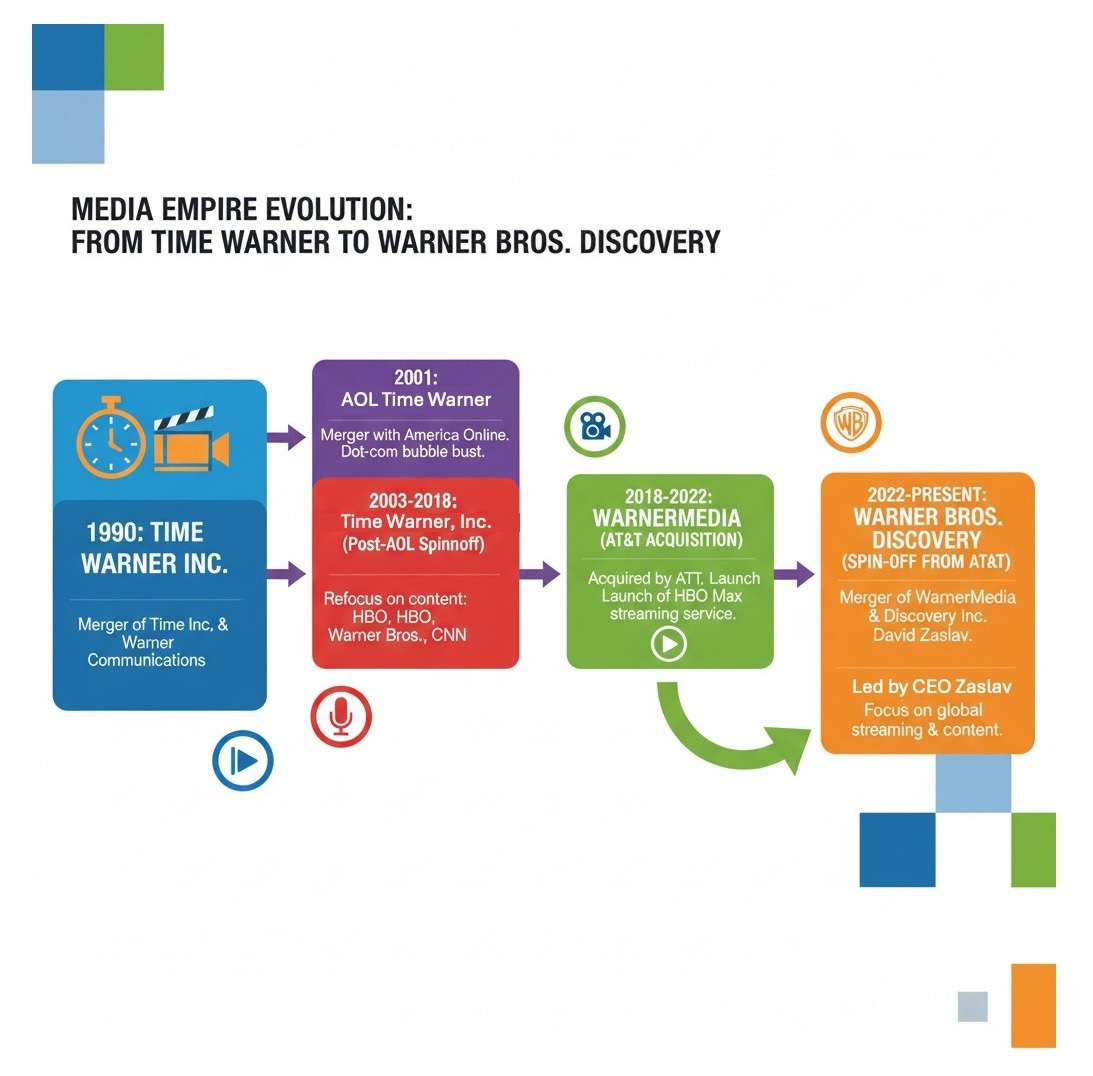 Media empire evolution: From Time Warner to WBD Media empire evolution: From Time Warner to WBD