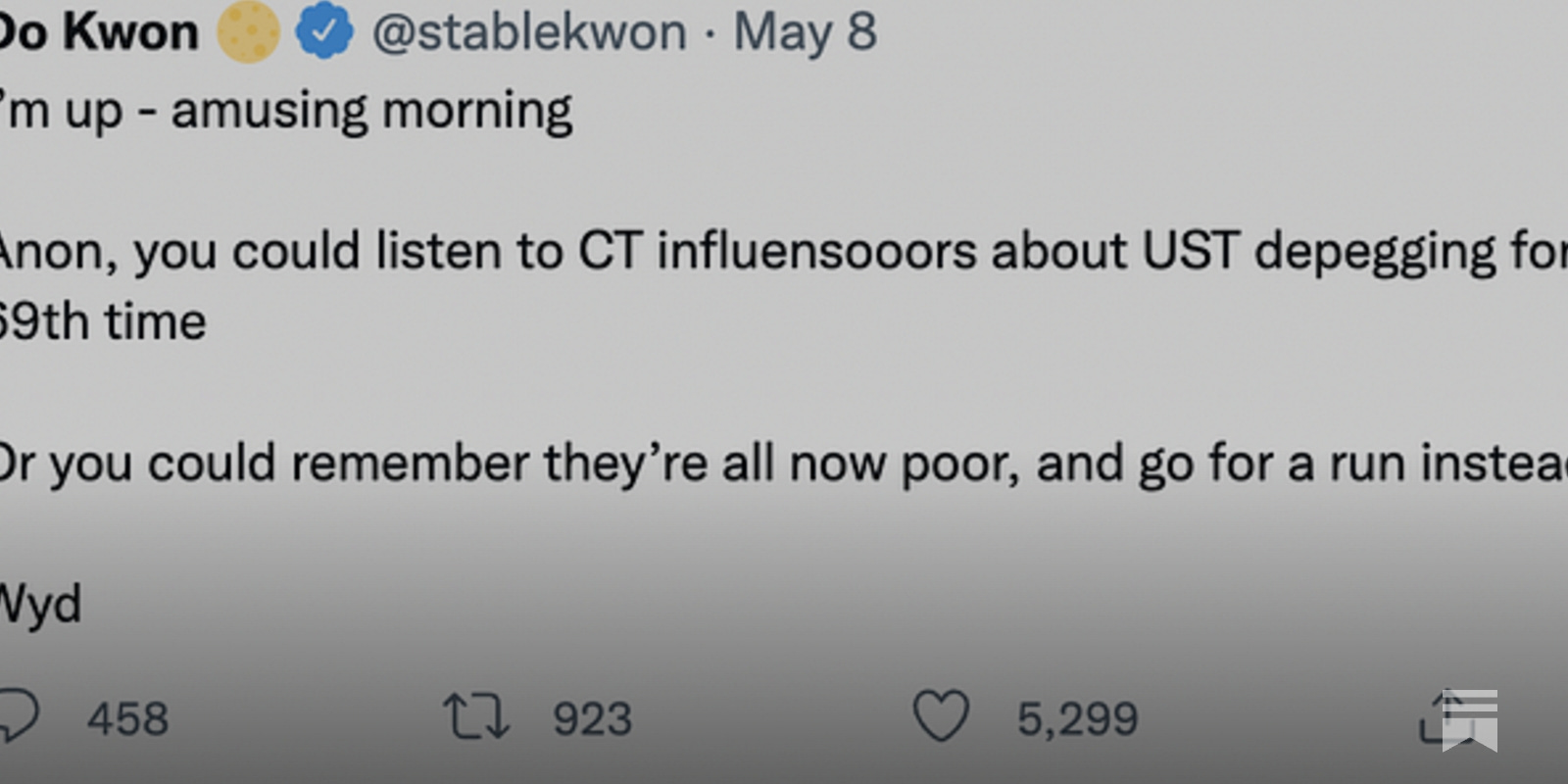 Terra Luna Crash, UST depeg and algo stable coins