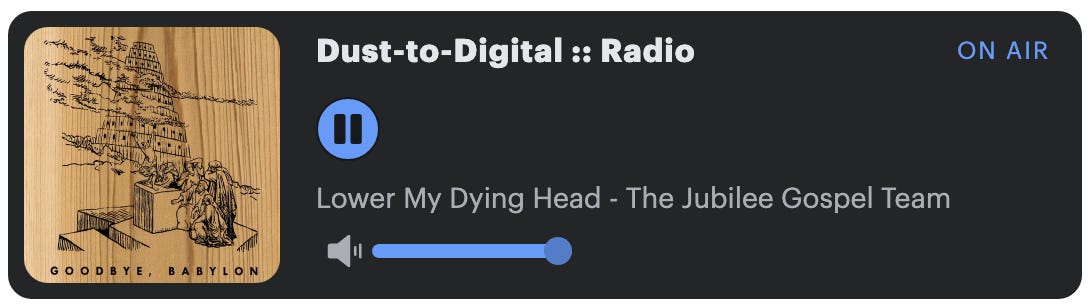 Dust-to-Digital Radio Is Here + New Foundation Print