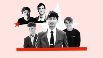 Collage of young men.