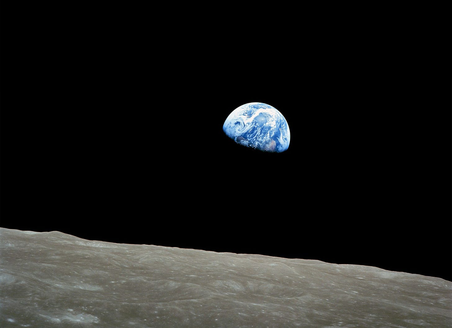 Earthrise, foto uit 1968 van een aardopkomst