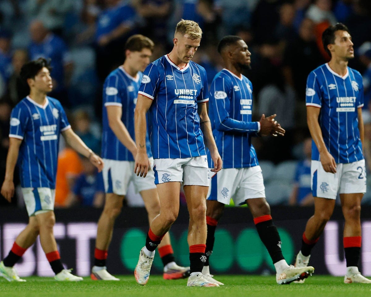 Rangers crash out of Europa League as Derek McInnes's winless start goes on | Europa League | The Guardian Rangers crash out of Europa League as Derek McInnes's winless start goes on | Europa League | The Guardian