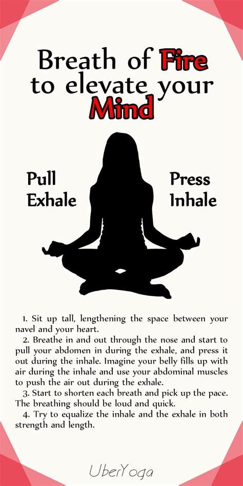 Yoga - Breath of Fire to elevate your Mind | Yoga breathing techniques, Yoga breathing ...