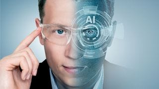 Half man, half AI. Half man, half AI.