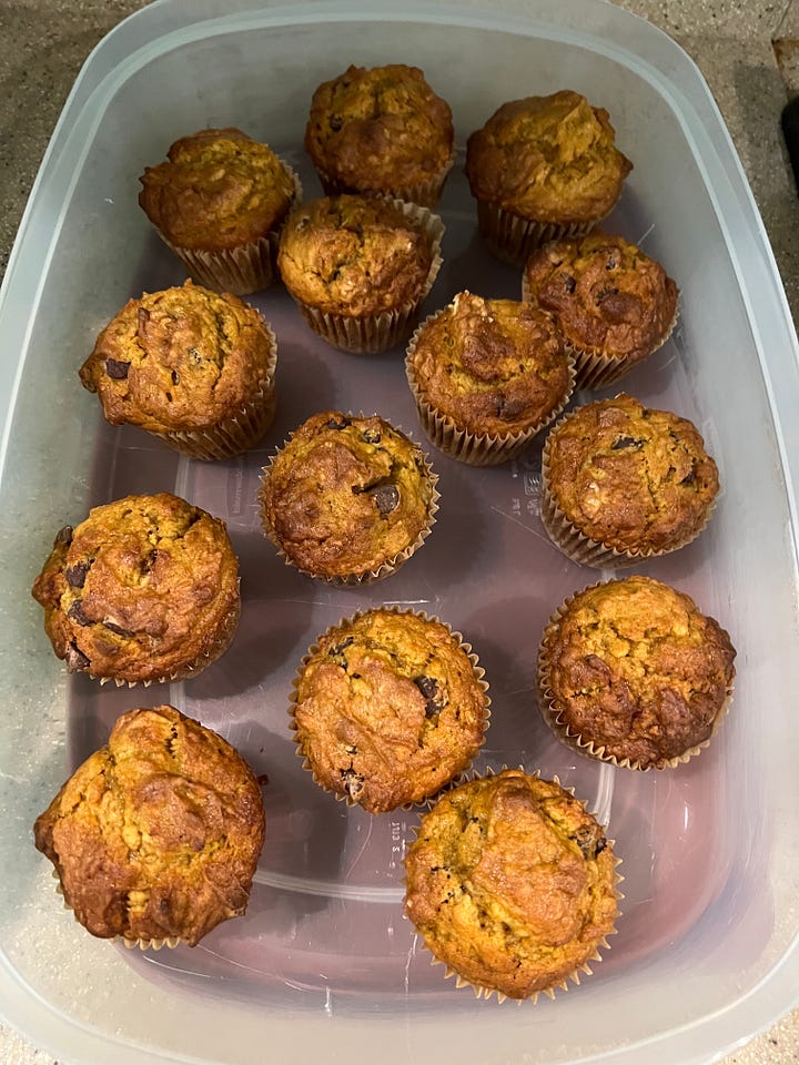 Taylor Swift, Eras movie, pumpkin muffins, beet toast and marinated flank steak, chicken soup for the freezer