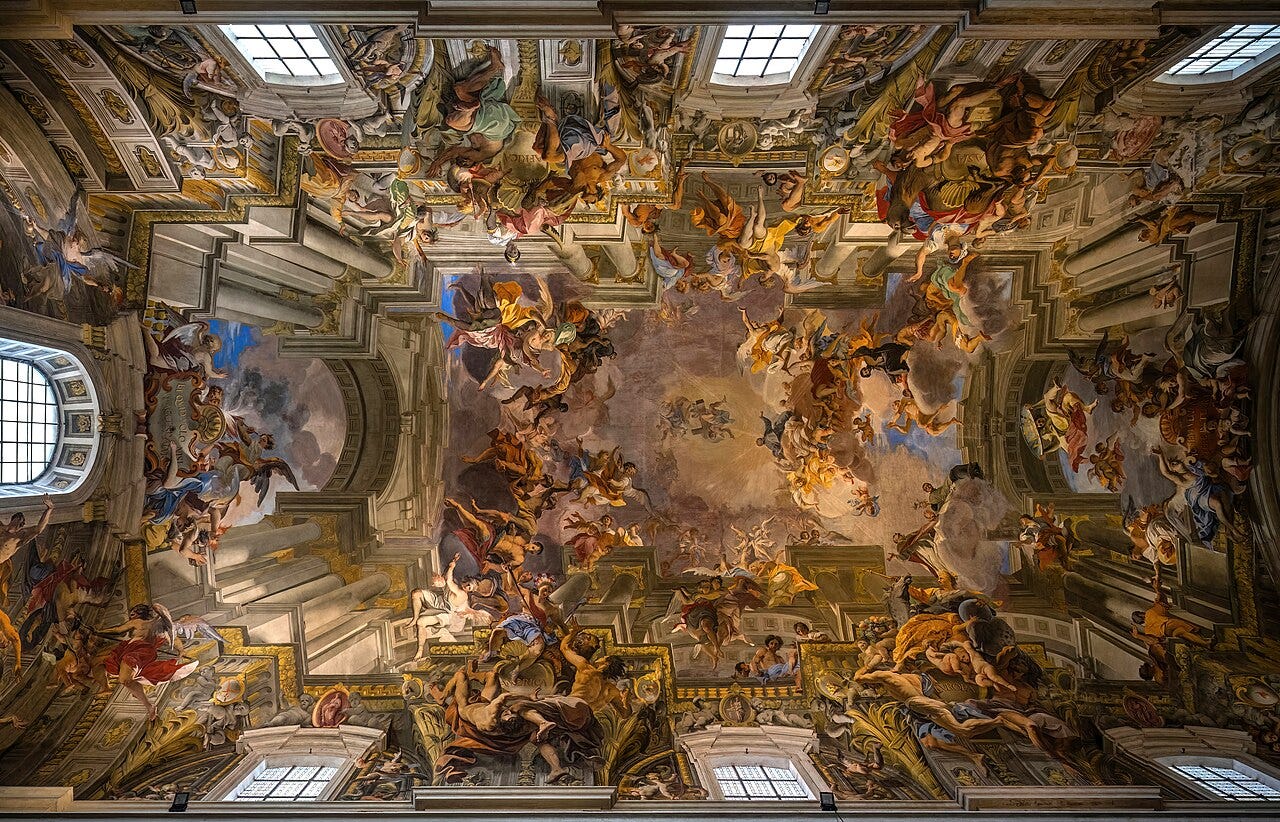 Pozzo Sant Ignazio ceiling fresco