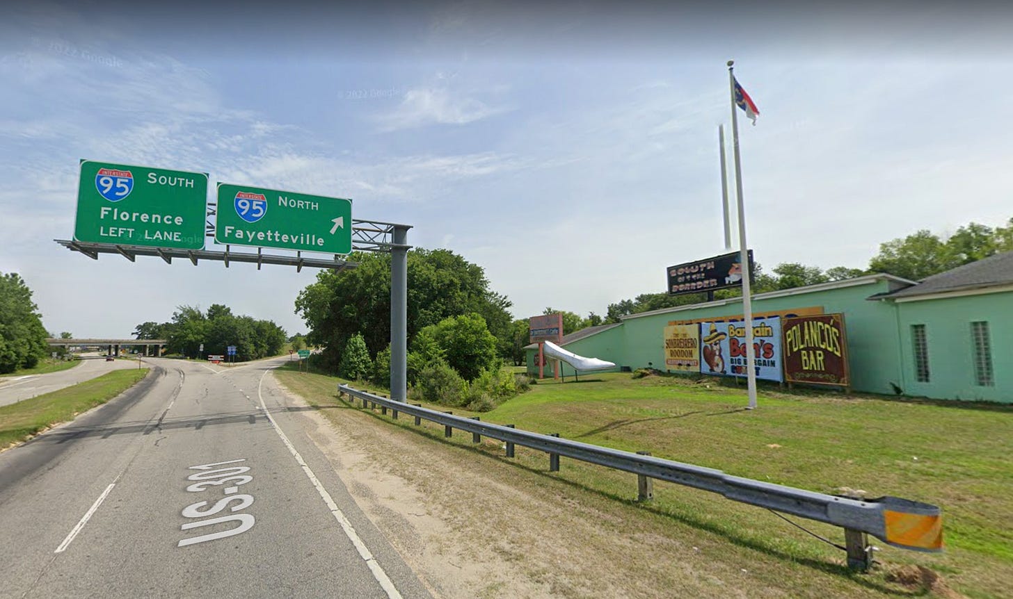 actual onramp to i-95 north