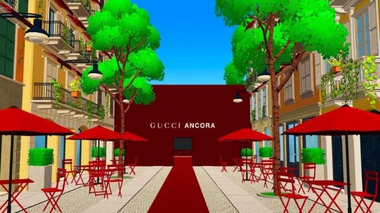 Gucci's metaverse version of Milan Fashion Week | Retail Tech News Italy