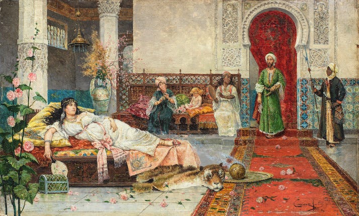 Juan Giminez y Martin (Spanish, 1858-1901) In the harem image 1