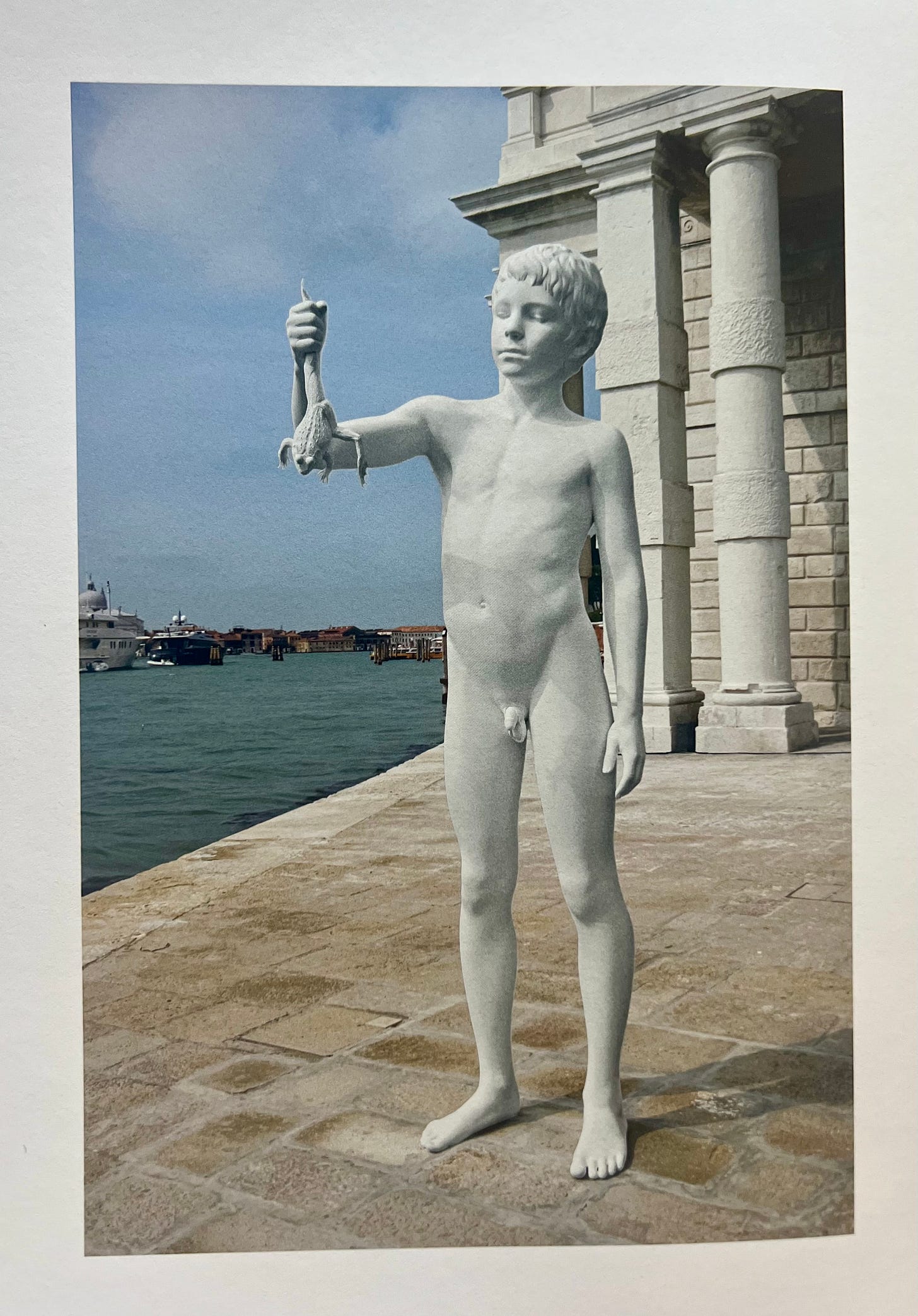 Charles Ray, Boy with frog, 2009 | Are.na