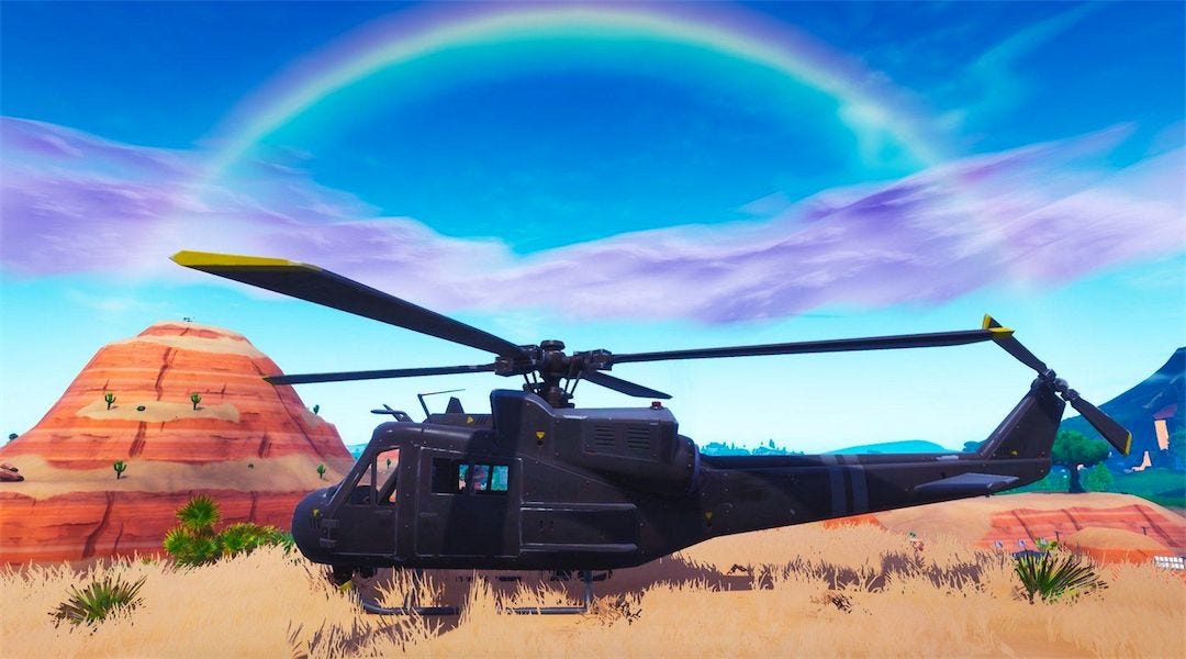 Fortnite Helicopter is Moving Around the Map