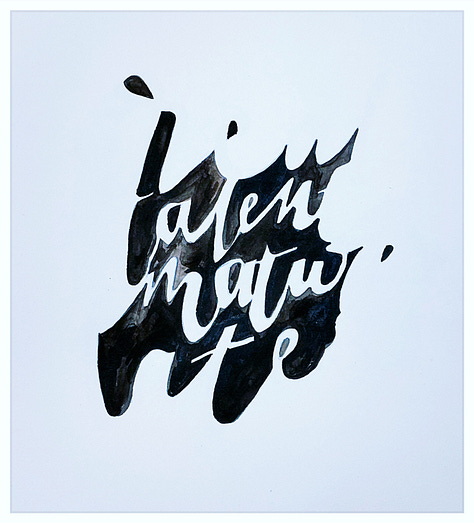 Sketches of the quote Great talent matures late.