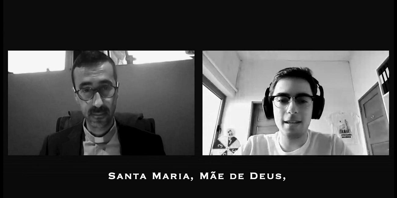 Join Apparition Chapel 'Terço' w/ Pope Francis for WYD | JMJ. Padre Nuno teaches the "Hail Mary" in Continental Portuguese. Vatican Digital Toolkit for tomorrow's event embedded in this handy post.