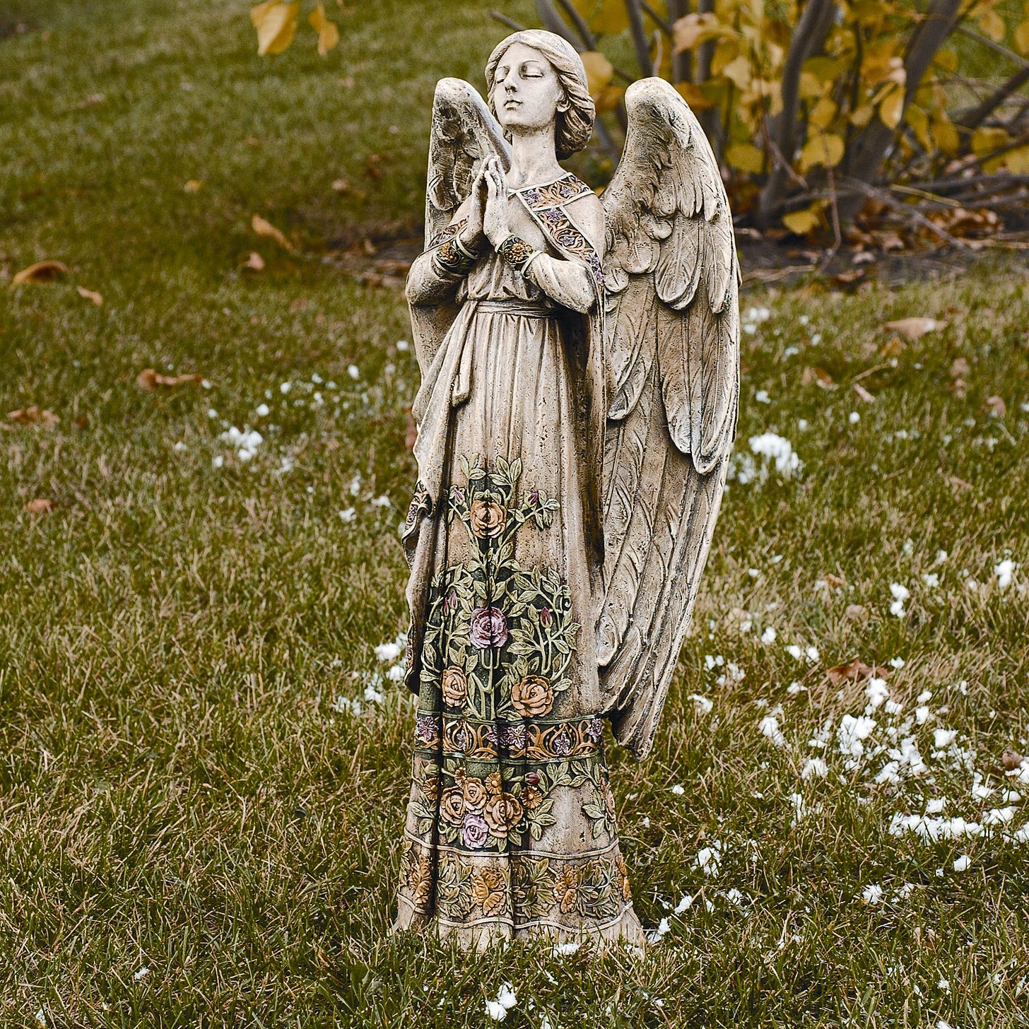 Roman, Inc. Praying Angel Garden Statue & Reviews | Wayfair
