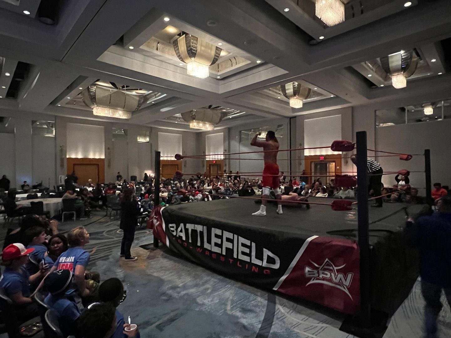 May be an image of 2 people, crowd and text