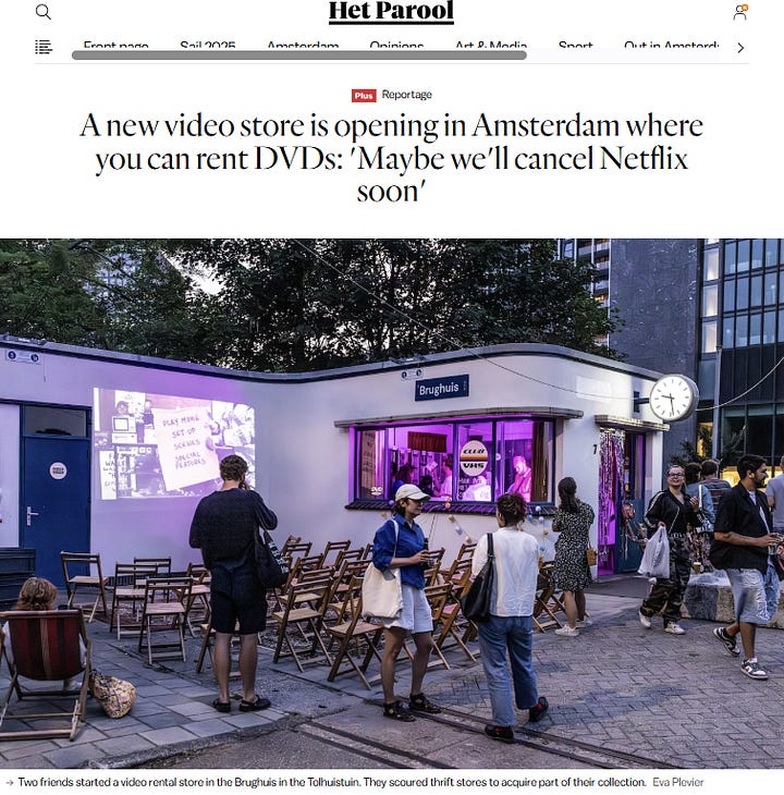 Retail goes rewind : DVD video store opens in Amsterdam