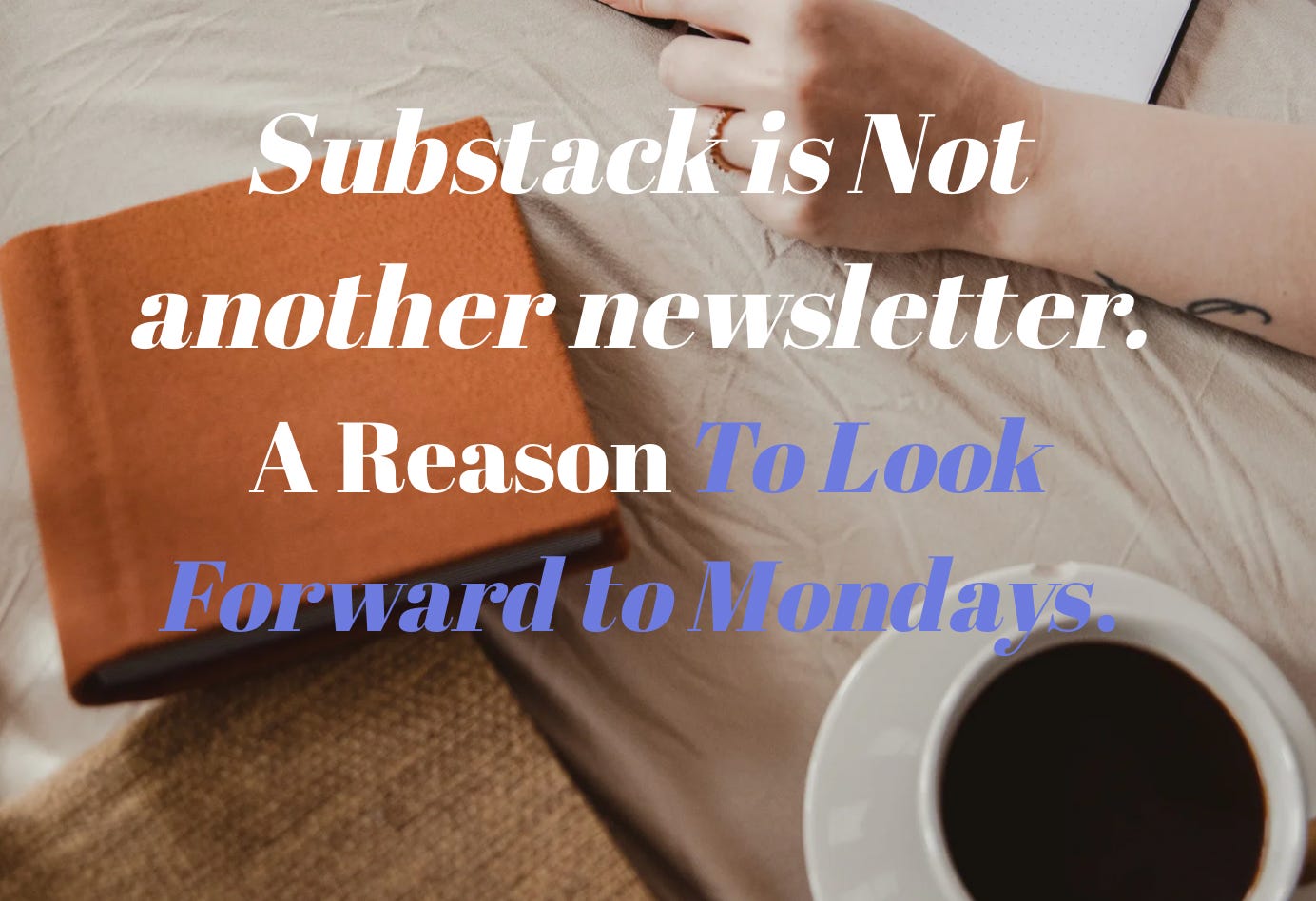 Substack newsletter header image - branded design with name, colors, tagline for instant recognition Substack newsletter header image - branded design with name, colors, tagline for instant recognition