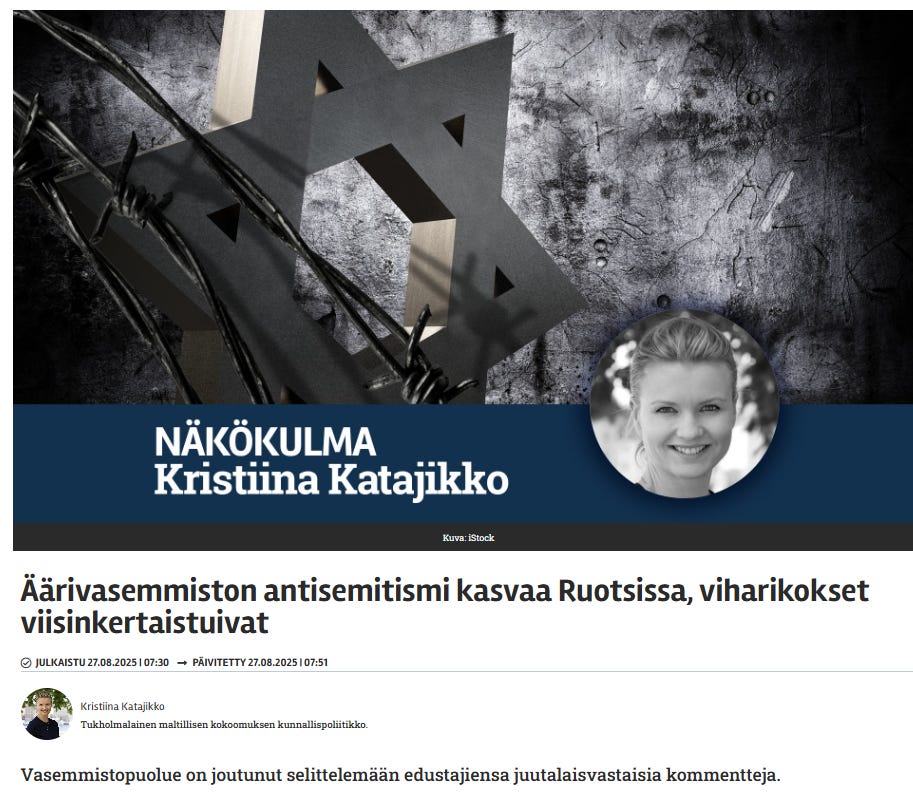 Ruotsissa on puhuttu laajasti Vasemmistopuolueiden edustajien viharikoksista, terrorismin tukemisesta, rasismista ja vähemmistöjen vainoamisesta. Ruotsissa on puhuttu laajasti Vasemmistopuolueiden edustajien viharikoksista, terrorismin tukemisesta, rasismista ja vähemmistöjen vainoamisesta.