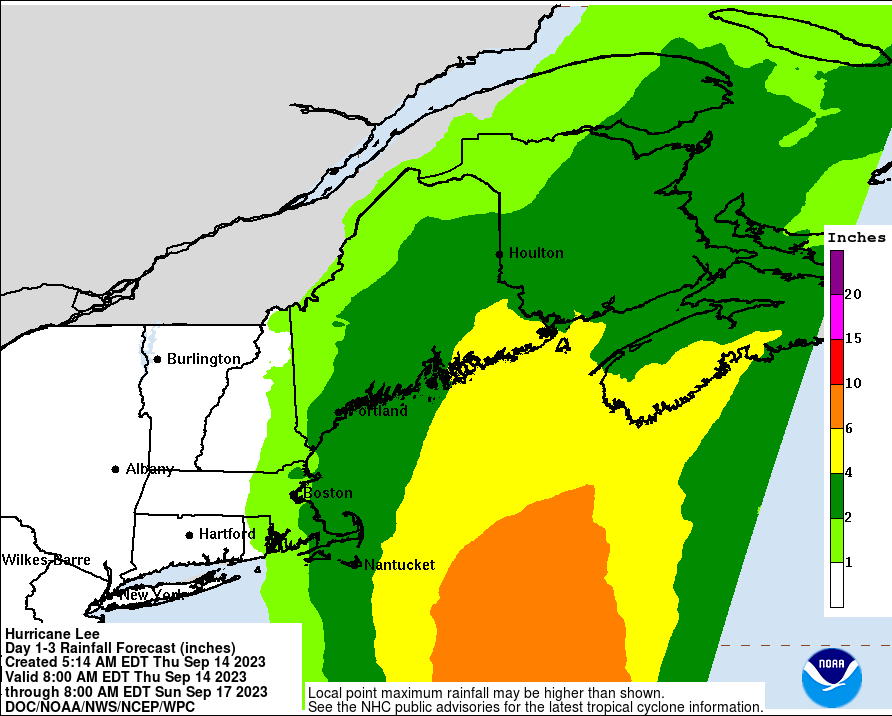 [Image of WPC QPF U.S. rainfall potential]