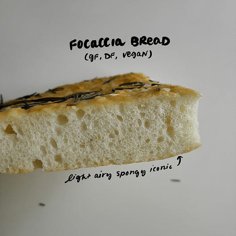 gluten-free rosemary focaccia