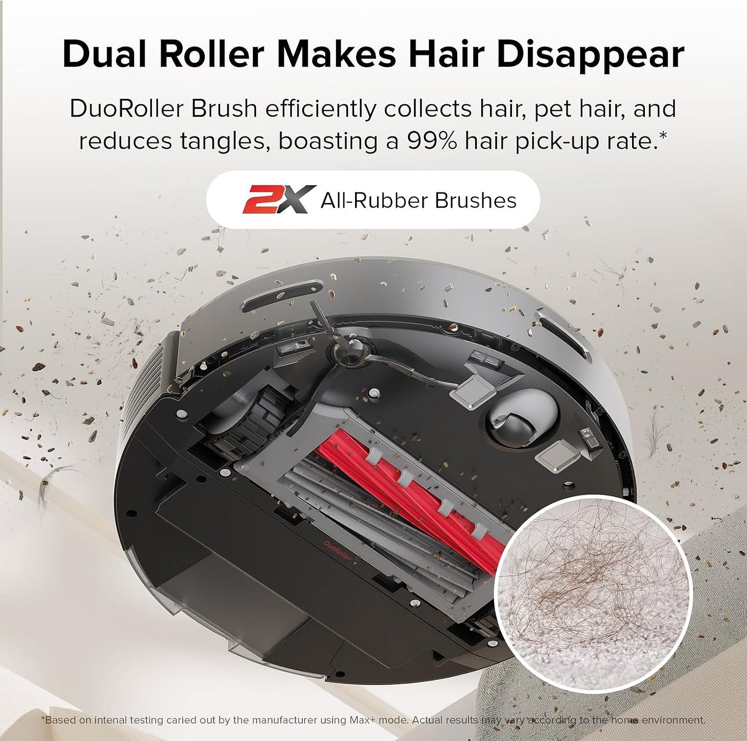 roborock Q5+ Robot Vacuum with Self-Empty Dock, Hands-Free Cleaning for up to 7 Weeks, 2700Pa Max Suction, 180mins Max Run-Time, Compatible with Alexa, Perfect for Hard Floors, Carpets, and Pet Hair