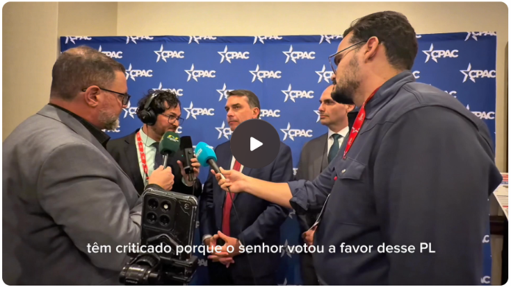 Flávio Bolsonaro quebra o silêncio após pergunta de A Investigação e diz que voto no PL da Misoginia evitou “armadilha do PT”