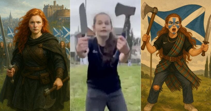 Spectacular Pictures: Scottish Girl Arrested for Wielding Axe, Knife to Protect Sister from ...