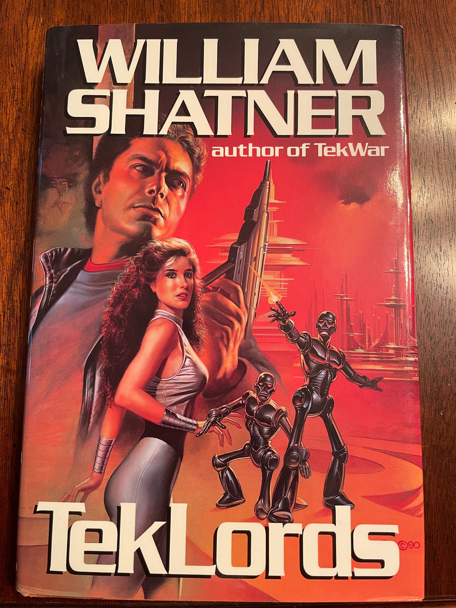 The cover of William Shatner's novel TekLord