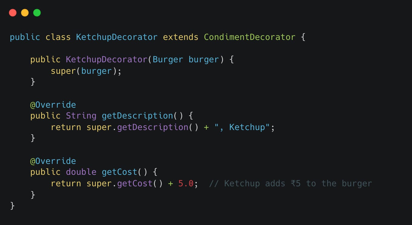 Decorator Pattern with Real-World Example