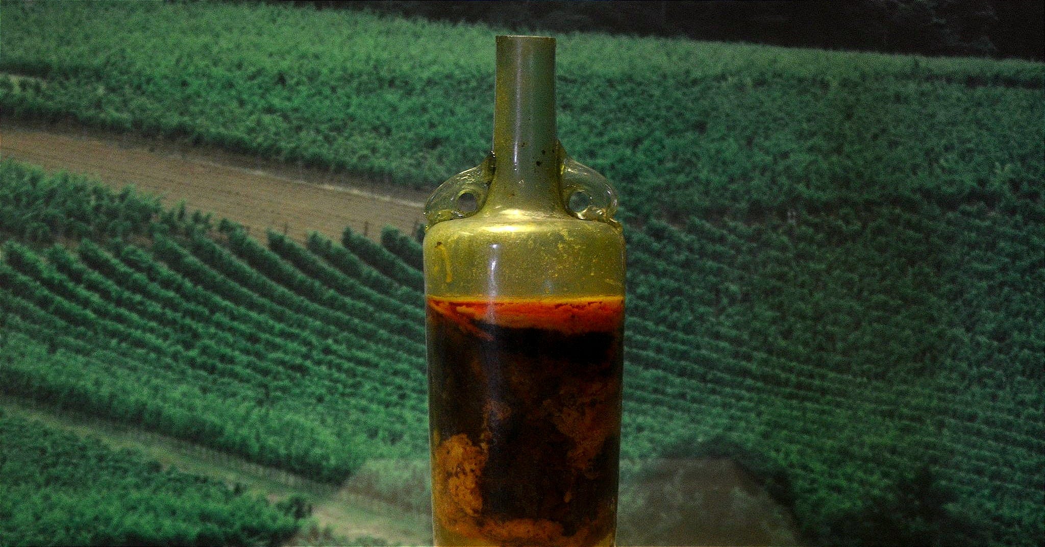 The contents of the bottle aren't exactly appetizing.