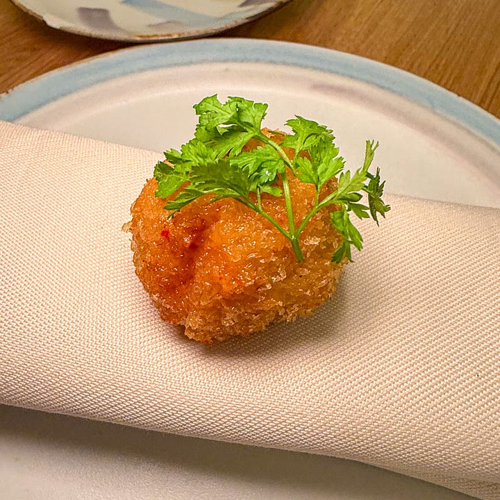 Amuse bouches at Cypsèle restaurant in Paris