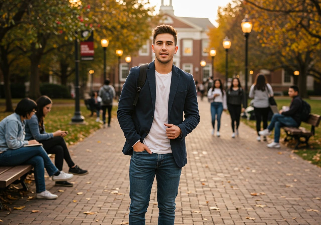 Popular guy in college