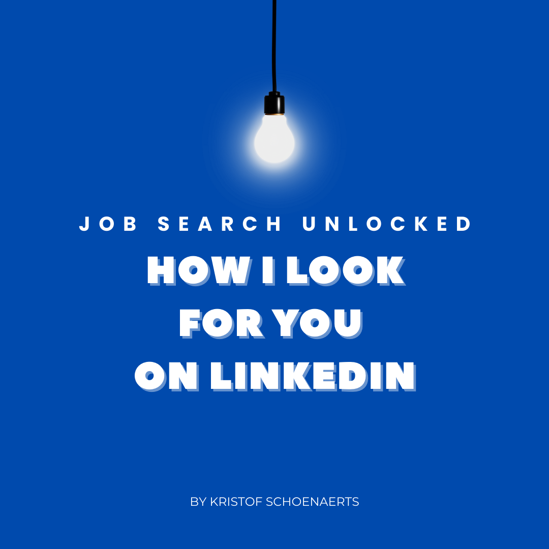 How I Look for You on LinkedIn - by Kristof Schoenaerts