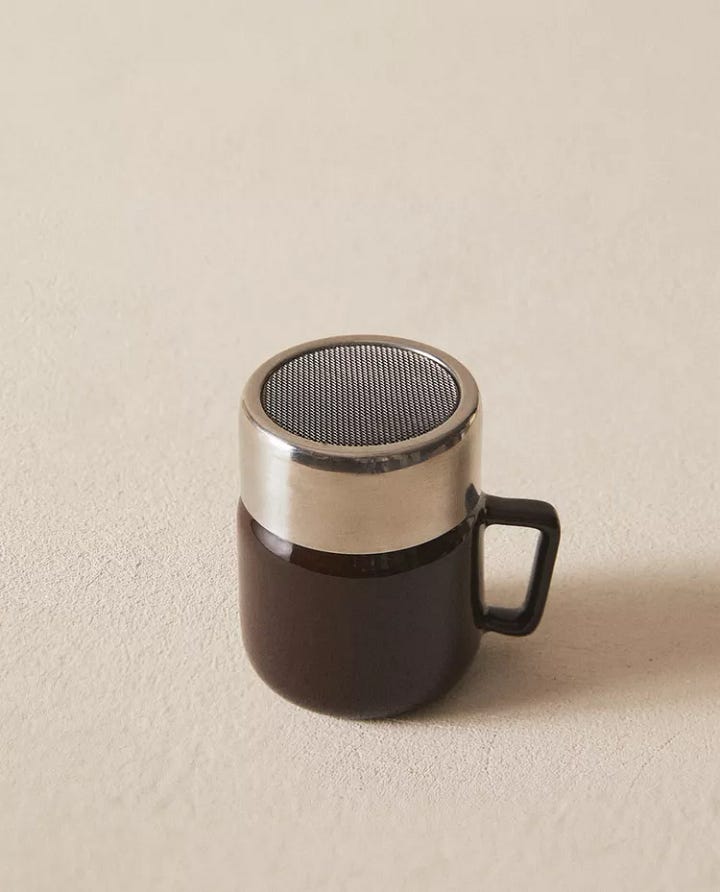 Novedades Zara Home favoritos: taza, servilletero, espolvoreador y vasos de papel